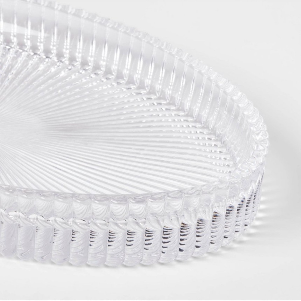 Target Threshold Ribbed Glass Vanity Tray Clear - Picture 4 of 4